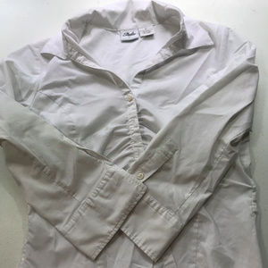 White button down blouse